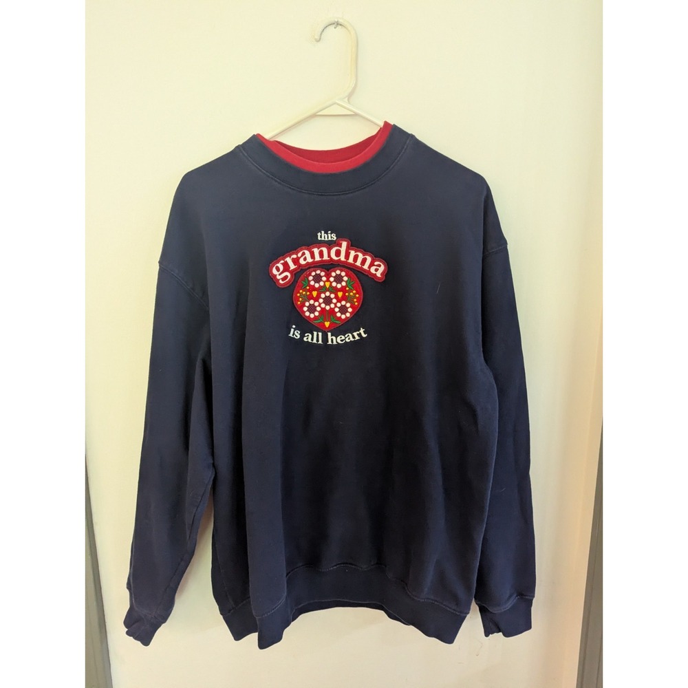 Vintage MC Sportswear Greatest Grandma Granny Core Sweatshirt Crew Neck